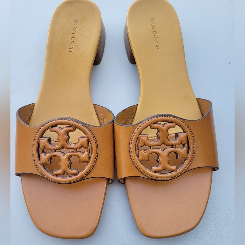 Tory Burch Tan Slide Sandals